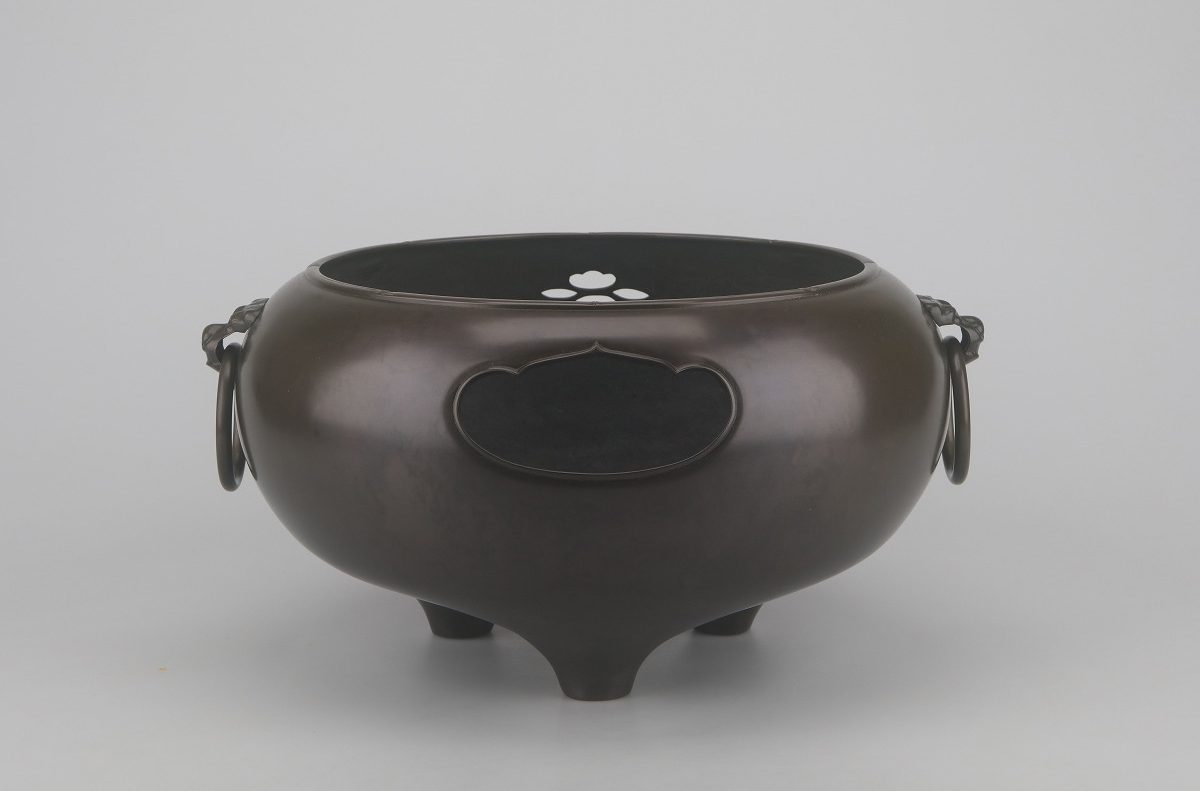 方円風炉 唐銅 方圓風炉 般若勘渓 茶道具 茶道 風炉 木箱 みせん 